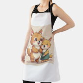 niedliches Welpenpaar All-Over Print Schürze (InSitu)