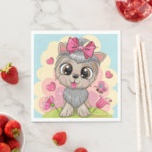Niedliches WelpenParty Napkins - Set von 50 - Gesc Serviette (Beispiel)