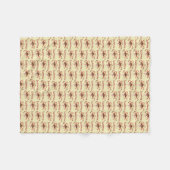 Niedliches Welpenrotes Herz Personalisiert Fleecedecke (Vorderseite (Horizontal))