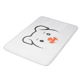 Niedliches Welpenwink Badematte (Schrägansicht)