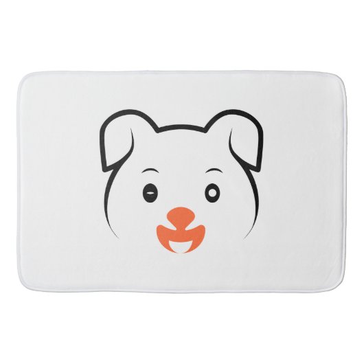 Niedliches Welpenwink Badematte (Vorderseite)