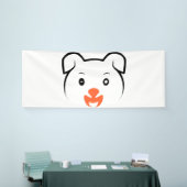 Niedliches Welpenwink Banner (Messeveranstaltung)