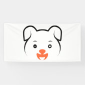 Niedliches Welpenwink Banner (Horizontal)