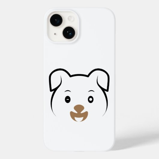 Niedliches Welpenwink Case-Mate iPhone Hülle (Rückseite)