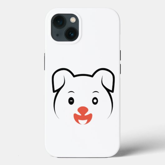 Niedliches Welpenwink Case-Mate iPhone Hülle (Rückseite)