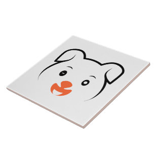 Niedliches Welpenwink Fliese