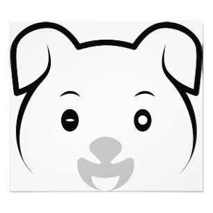 Niedliches Welpenwink Fotodruck