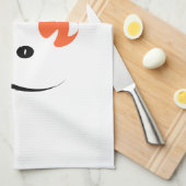 Niedliches Welpenwink Geschirrtuch (Viertel Falte)