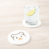 Niedliches Welpenwink Getränkeuntersetzer (Seite)