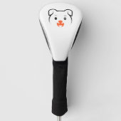 Niedliches Welpenwink Golf Headcover (Vorderseite)