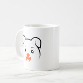 Niedliches Welpenwink Kaffeetasse (Vorderseite Links)