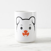Niedliches Welpenwink Kaffeetasse (Mittel)