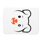 Niedliches Welpenwink Magnet (Horizontal)