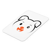 Niedliches Welpenwink Magnet (Linke Seite)