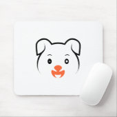 Niedliches Welpenwink Mousepad (Mit Mouse)