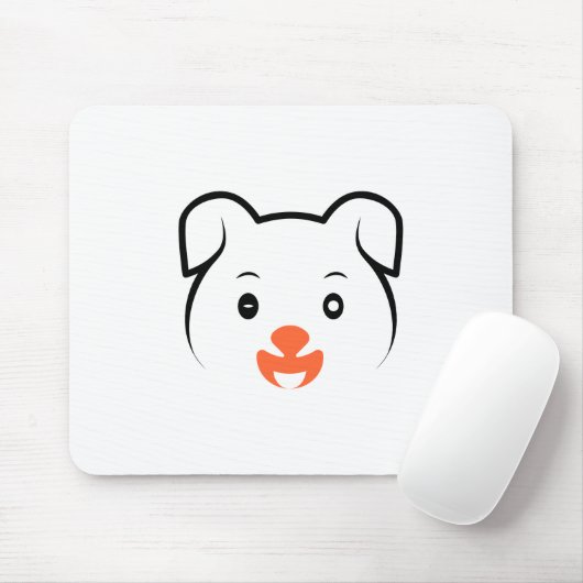 Niedliches Welpenwink Mousepad (Mit Mouse)