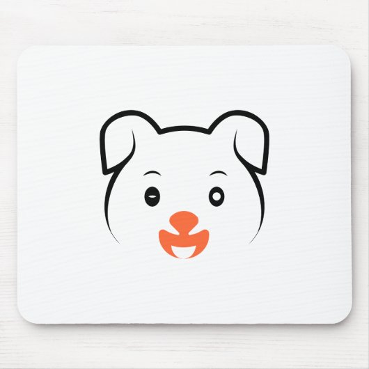 Niedliches Welpenwink Mousepad (Vorne)