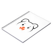 Niedliches Welpenwink Notizblock (Linke Seite)