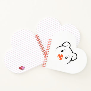 Niedliches Welpenwink Notizblock