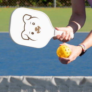Niedliches Welpenwink Pickleball Schläger