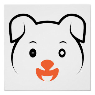 Niedliches Welpenwink Poster