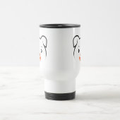 Niedliches Welpenwink Reisebecher (Mittel)