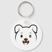 Niedliches Welpenwink Schlüsselanhänger (Vorderseite)