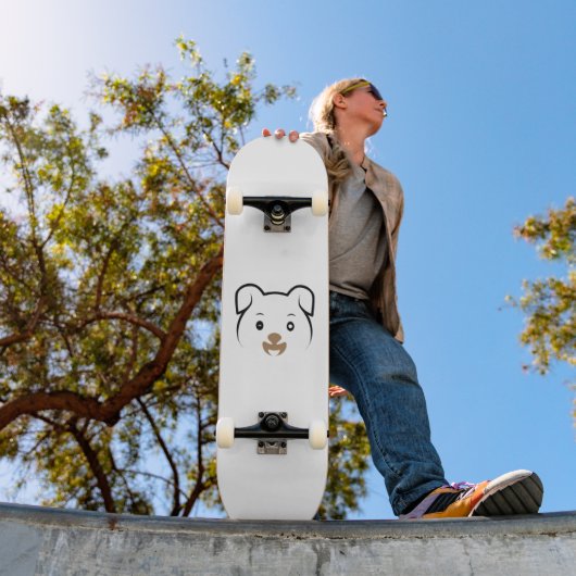 Niedliches Welpenwink Skateboard (Außenbereich 1)