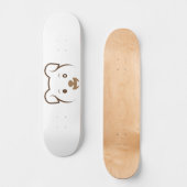 Niedliches Welpenwink Skateboard (Vorderseite)