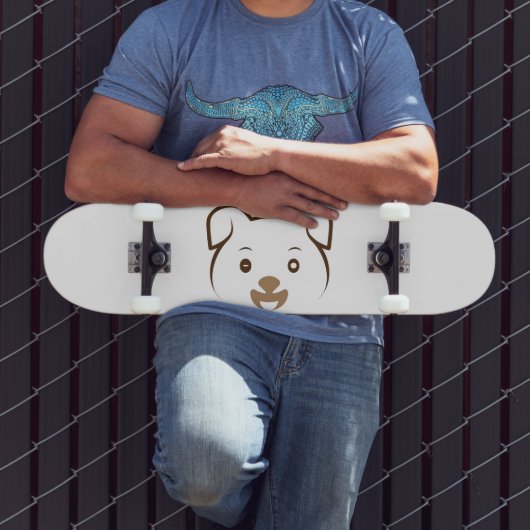 Niedliches Welpenwink Skateboard (Außenbereich 3)