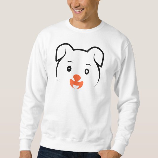 Niedliches Welpenwink Sweatshirt (Vorderseite)