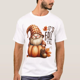 NIEDLICHES, WENIG FALL-GNOME IN PUMPKIN T-Shirt