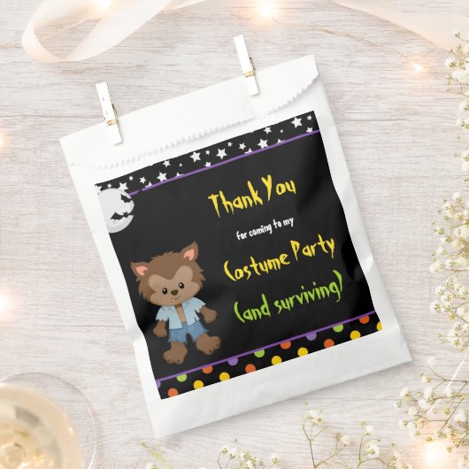 Niedliches Werewolf-Boy Halloween-Kostüm-Party Geschenktütchen (Ausgeschnitten)