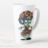 Niedliches Westafrikanisches Zombie Milchtasse (Rechte Ecke)