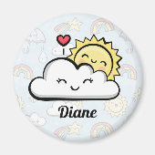 Niedliches Wetter Magnet (Vorne)