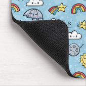 Niedliches Wetter Mousepad (Ecke)