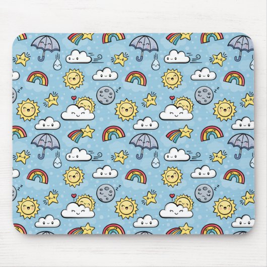 Niedliches Wetter Mousepad (Vorne)