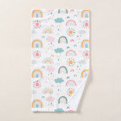 Niedliches Wettermuster Badhandtuch Set (Handtuch)