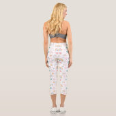 Niedliches Wettermuster Capri Leggings (Rückseite)