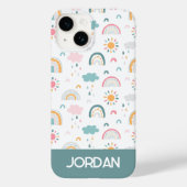 Niedliches Wettermuster Case-Mate iPhone Hülle (Rückseite)