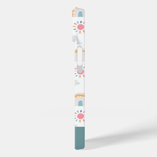 Niedliches Wettermuster Case-Mate iPhone Hülle (Rückseite / Links)