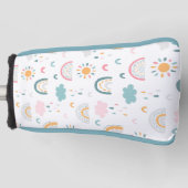 Niedliches Wettermuster Golf Headcover (Vorderseite)