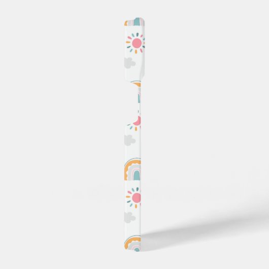 Niedliches Wettermuster iPhone Hülle (Rechte Seite)