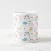 Niedliches Wettermuster Jumbo-Tasse (Vorderseite)