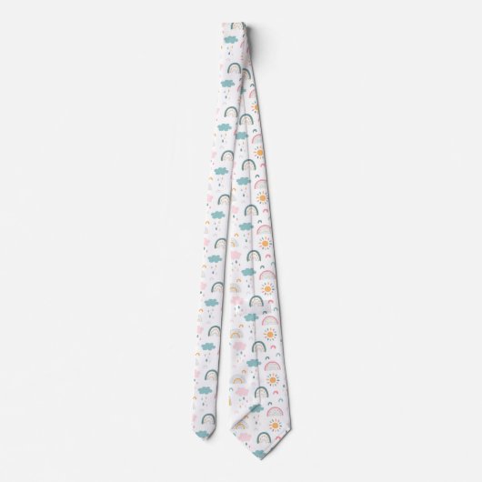 Niedliches Wettermuster Krawatte (Rückseite)