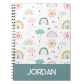 Niedliches Wettermuster Notizblock (Vorderseite)