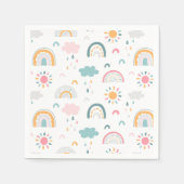 Niedliches Wettermuster Serviette (Vorderseite)