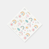 Niedliches Wettermuster Serviette (Ecke)