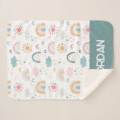 Niedliches Wettermuster Sherpadecke (Vorderseite (Horizontal))