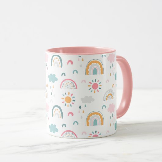 Niedliches Wettermuster Tasse (VorderseiteRechts)